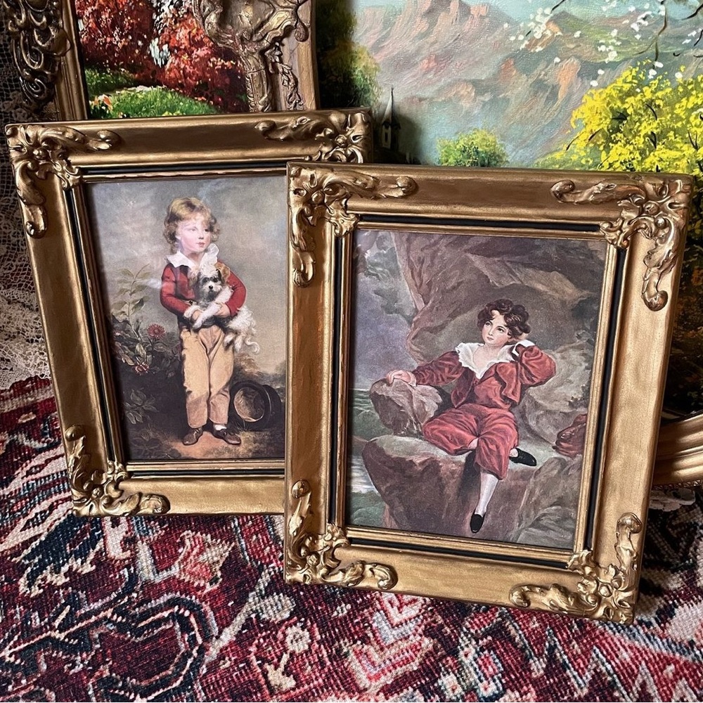 Antique‎ Ornate Framed Lithos